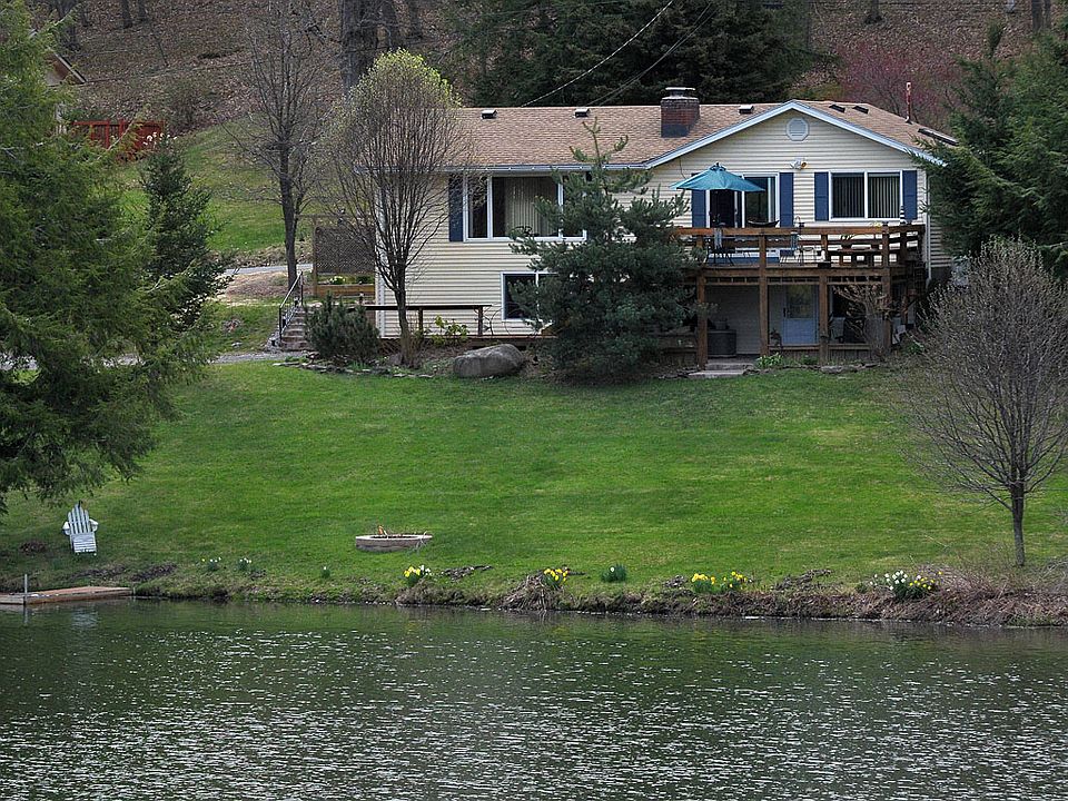 Lake view of house