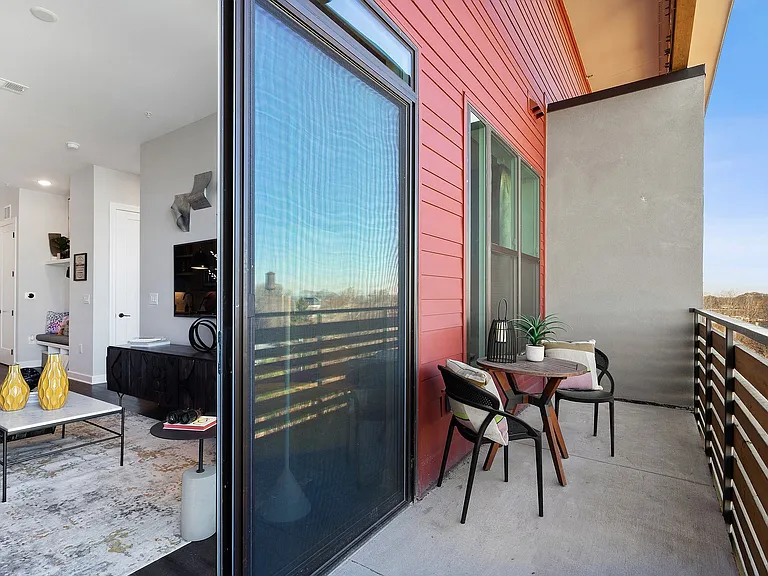 Private balconies and patios in select apartments