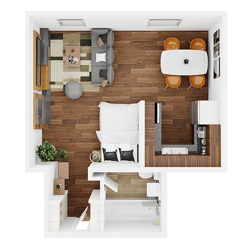 Floor plan SPACIOUS STUDIO