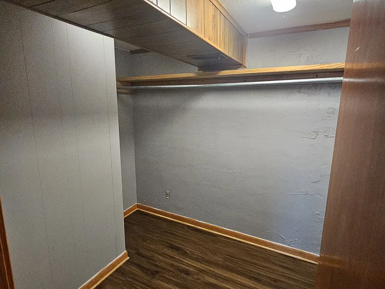 Walk in closet downstairs.