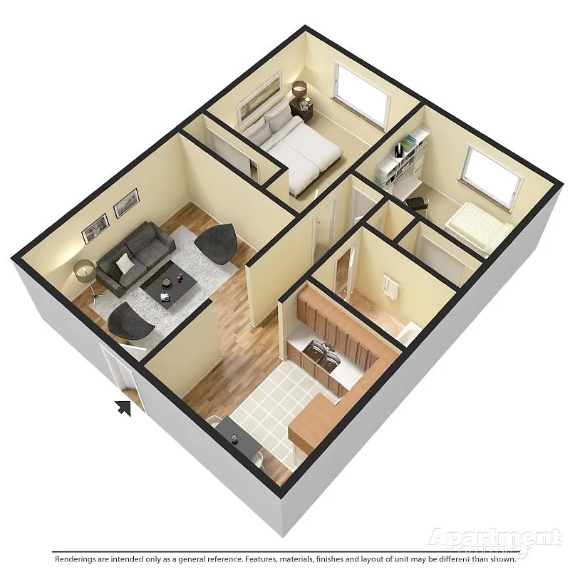 Floor plan 2 Bedroom
