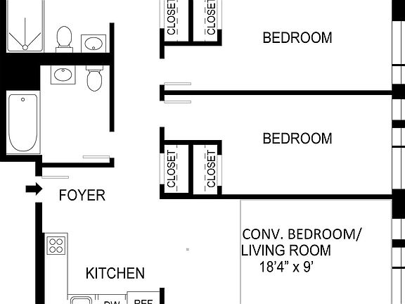 2nd image of 306 W 142nd St #3DD
