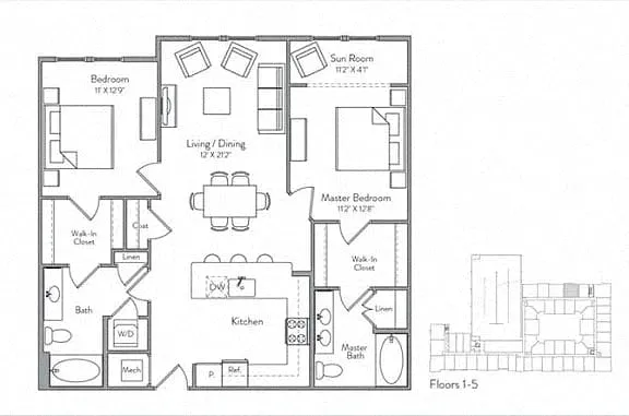 Floor plan B2A