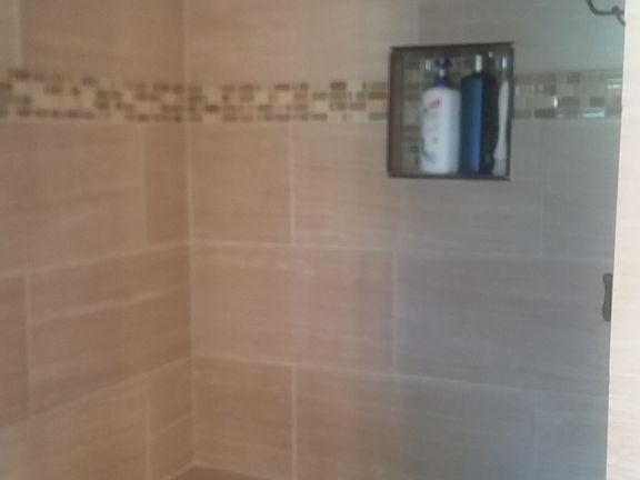 Master tiled shower