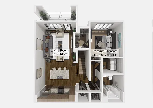 Floor plan The Explorer - Upper
