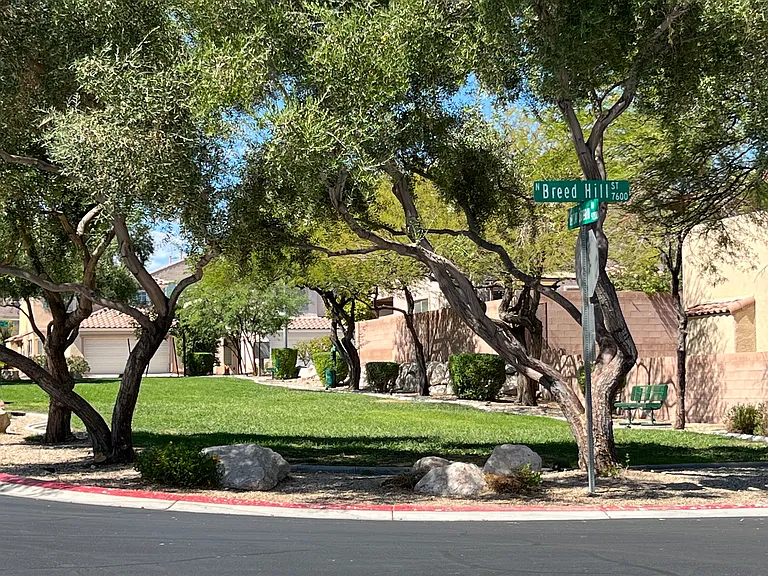 This private community boasts a small very well maintained dog park with real grass.