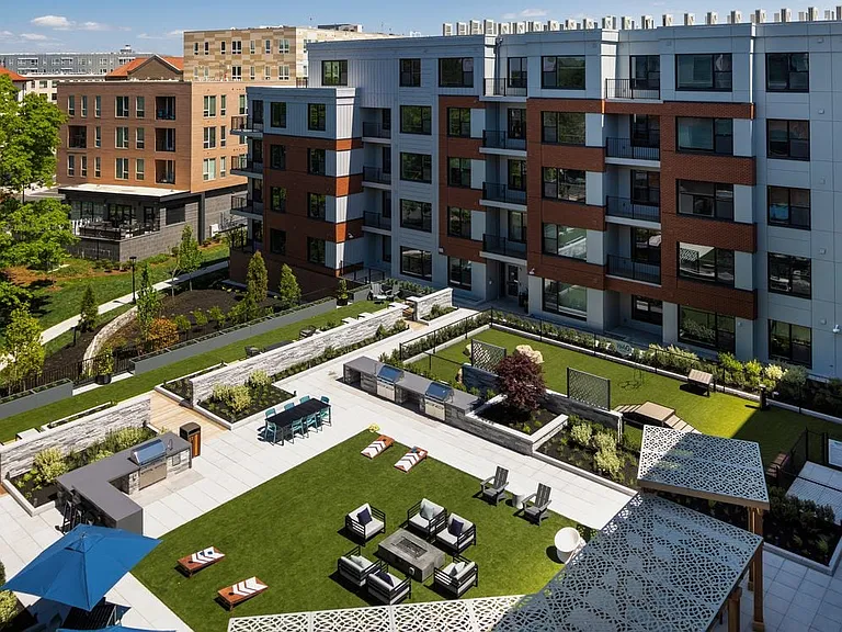 Courtyard with game area