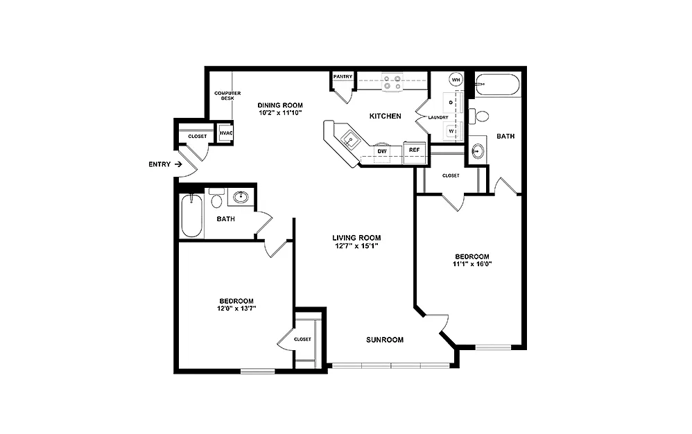 Floor plan The Emerald Isle