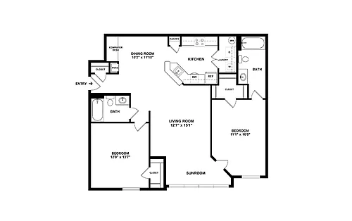 Floor plan The Emerald Isle