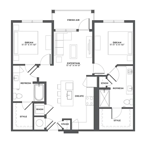 Floor plan B1