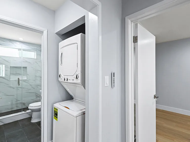 In-Suite Washer & Dryer and Bathroom