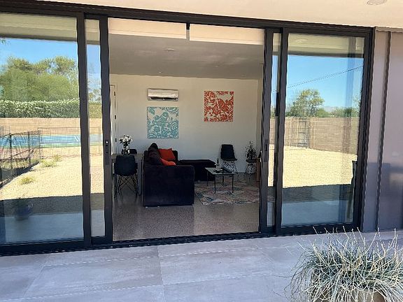 Sliding glass doors