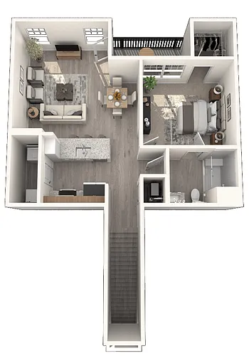 Floor plan A1U with Garage