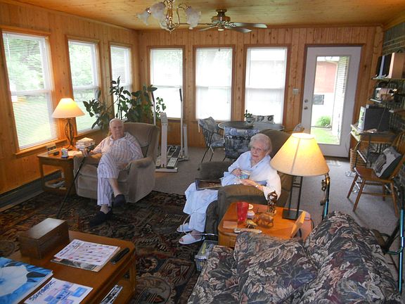 Sun Room w/ visiting VIPs