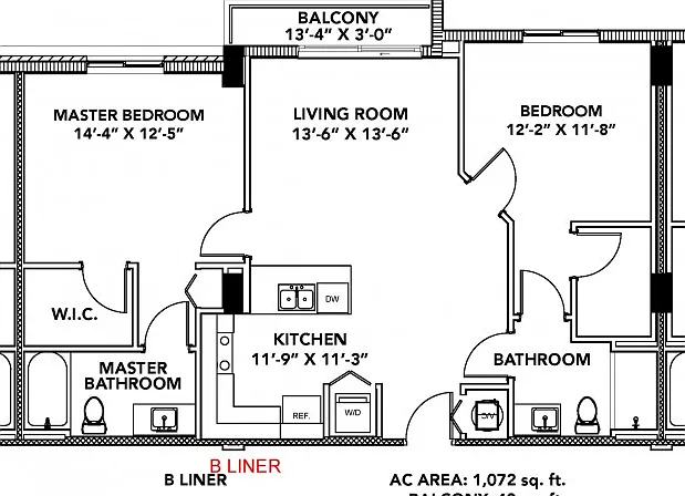 Model B | 2 Bedroom, 2 Bath Model B | 2 Bedroom, 2 Bath