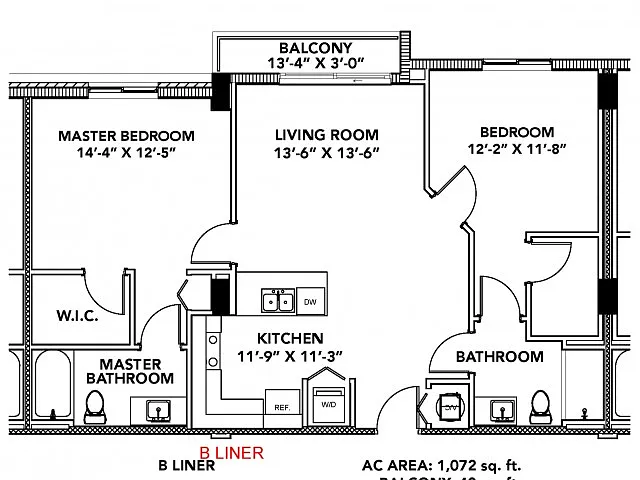Floor plan Model B