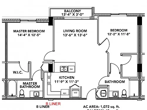 Floor plan Model B