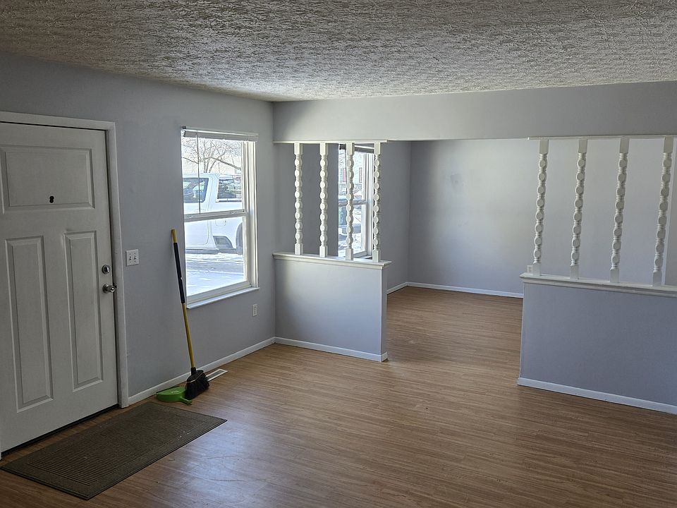 Living room looking at front door