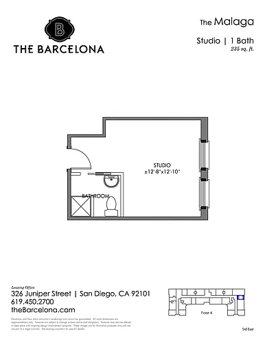 Floor plan Malaga