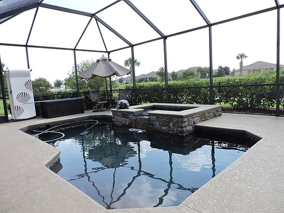 Pool overlooking 5th hole