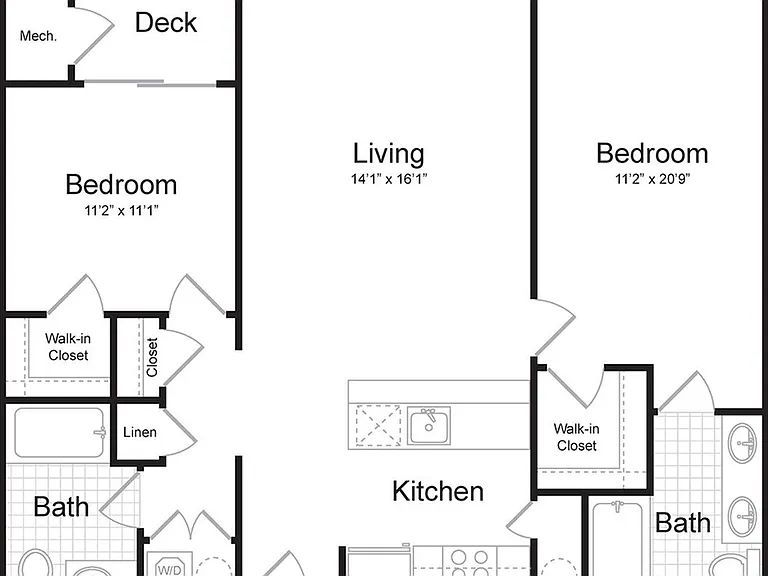 2-Bedroom 2-Bathroom | 1,140 sqft 2-Bedroom 2-Bathroom | 1,140 sqft