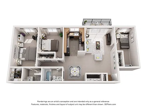 Floor plan 3 Bedroom
