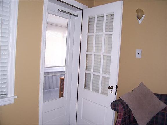 A side door leads to the sun porch.