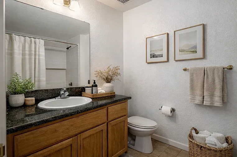 Virtually Staged Bathroom