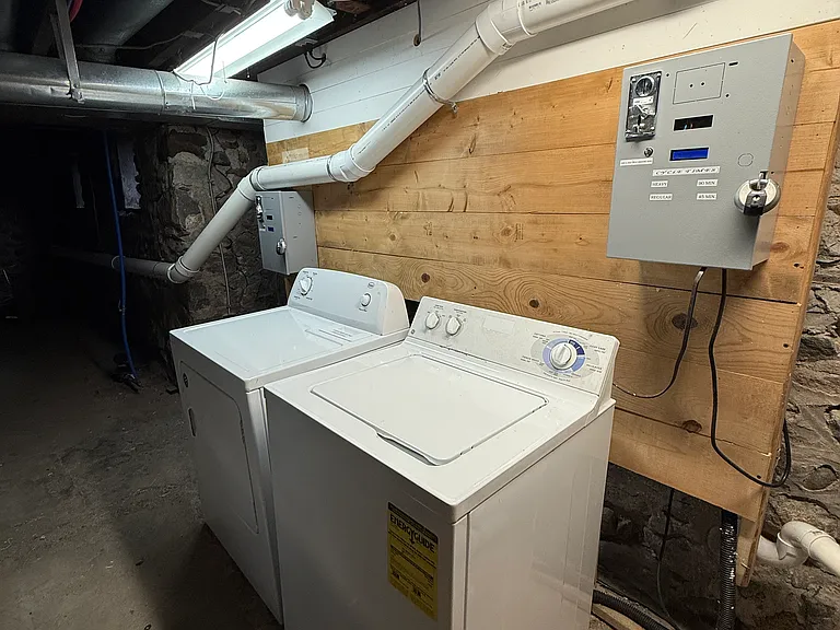 Shared Laundry and Storage in Basement.