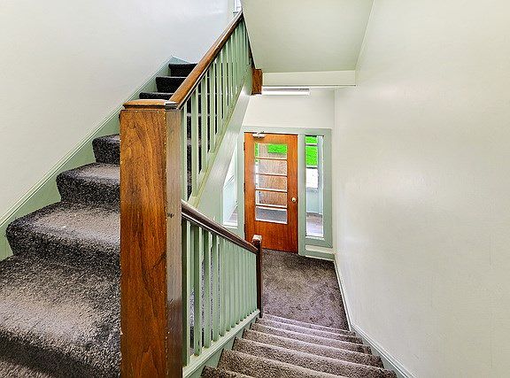 Clean and will kept. New entrance flooring.  One of the entrances has newer carpet als.