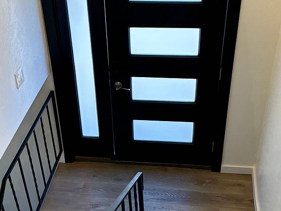 Lots of light in the large entry hall