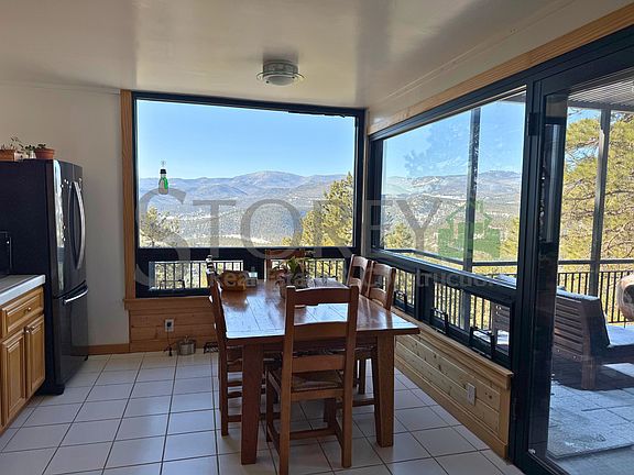 Kitchen with sweeping mountain views