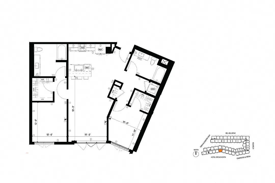 Floor plan C8 2 Bedroom