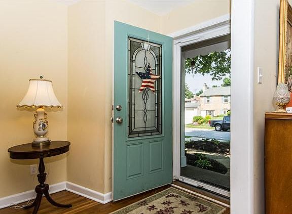 Entrance foyer with new exterior doors