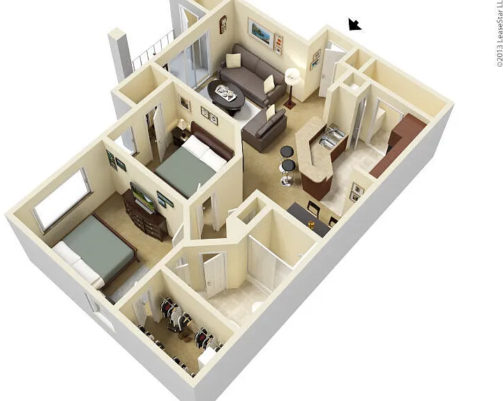 B1 floor plan Madison at Melrose