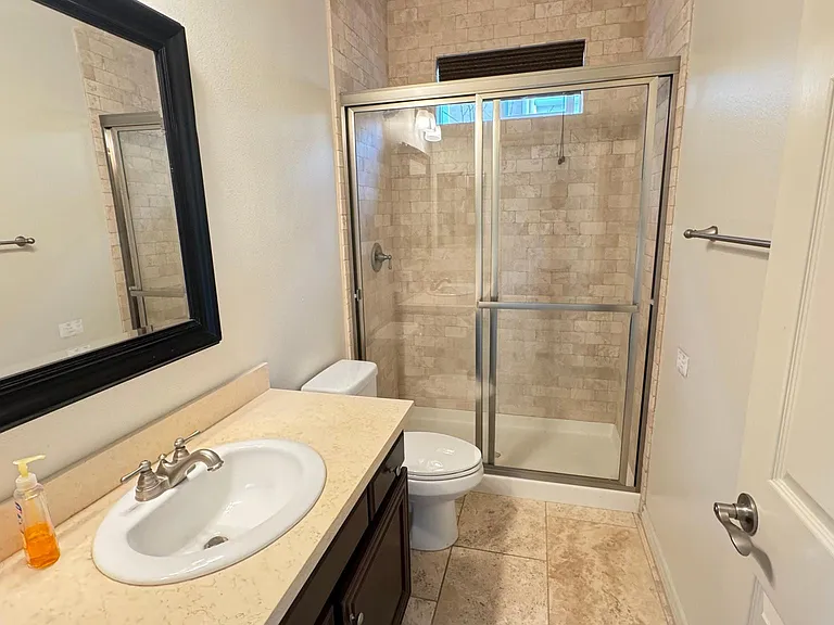 First floor full bathroom