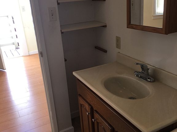 Bathroom with shelves