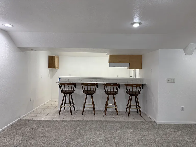 Kitchen bar with stools