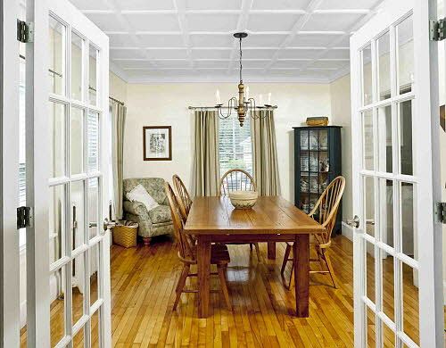 French doors to Dining