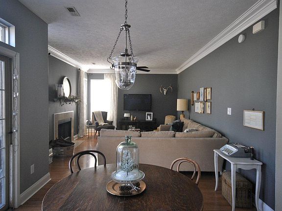 breakfast area and living room