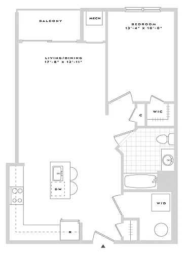 Floor plan B1-A09