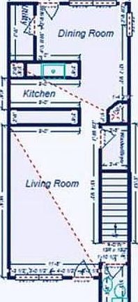Floor plan for first floor
