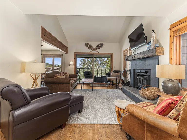Main Level Living Room with Patio Access