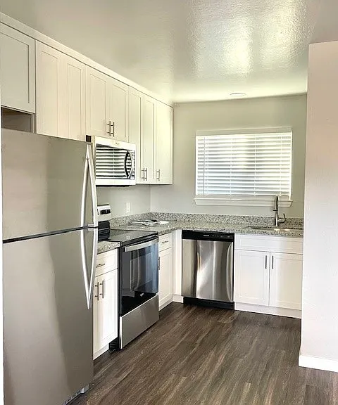 Brand new stainless steel appliances