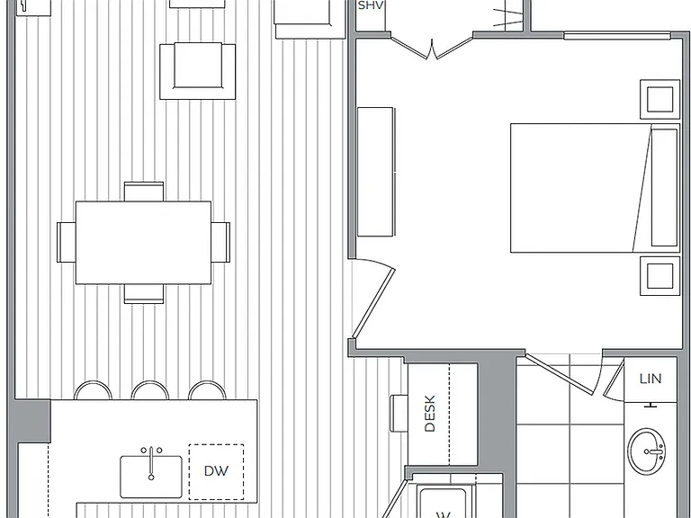 G - 1 Bedroom / 1 Bath G - 1 Bedroom / 1 Bath