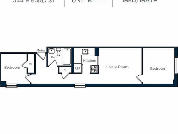 2nd image of 344 E 63rd St APT 8B