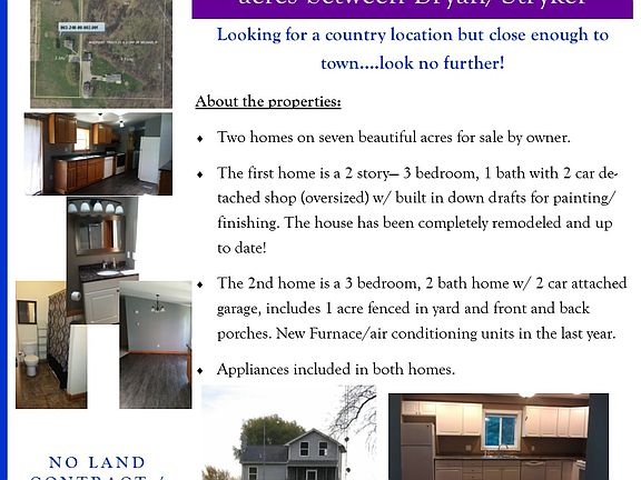 2 homes, shop and 7 acres