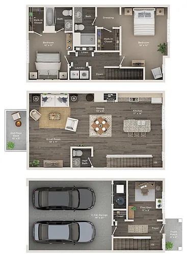 Floor plan Townhome 2