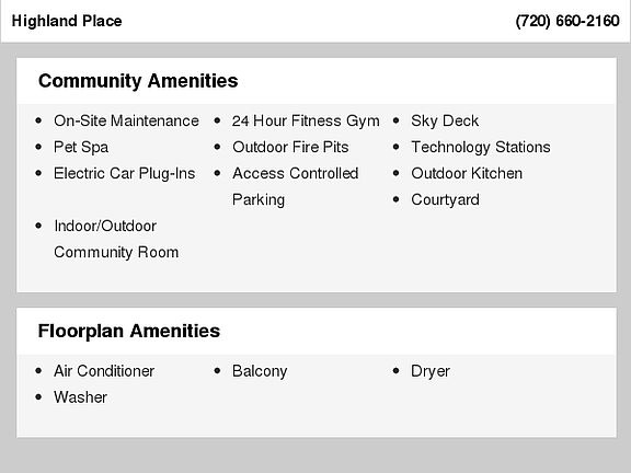 Building Amenities
