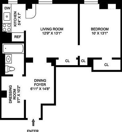 2nd image of 340 W 50th St #7E